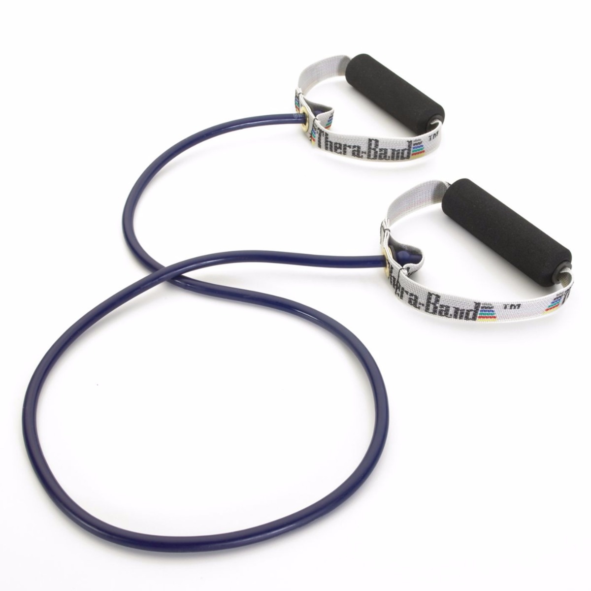 THERABAND Tube, Soft Handles 48" (Extra Heavy Blue) Performance Health